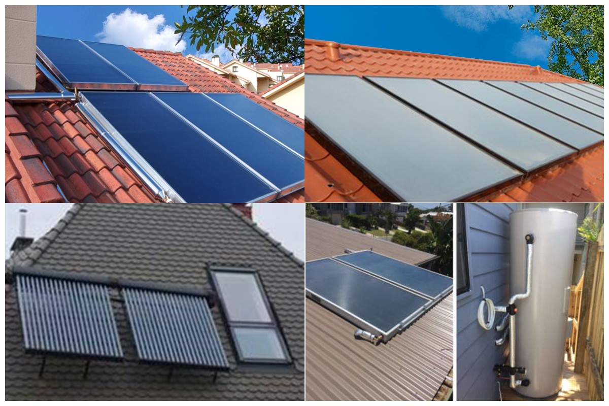 Chauffe-eau solaire divisé à panneau plat